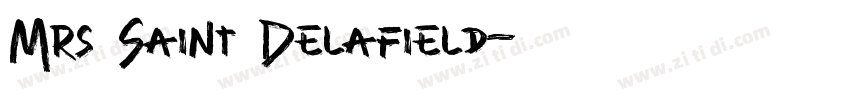 Mrs Saint Delafield字体转换